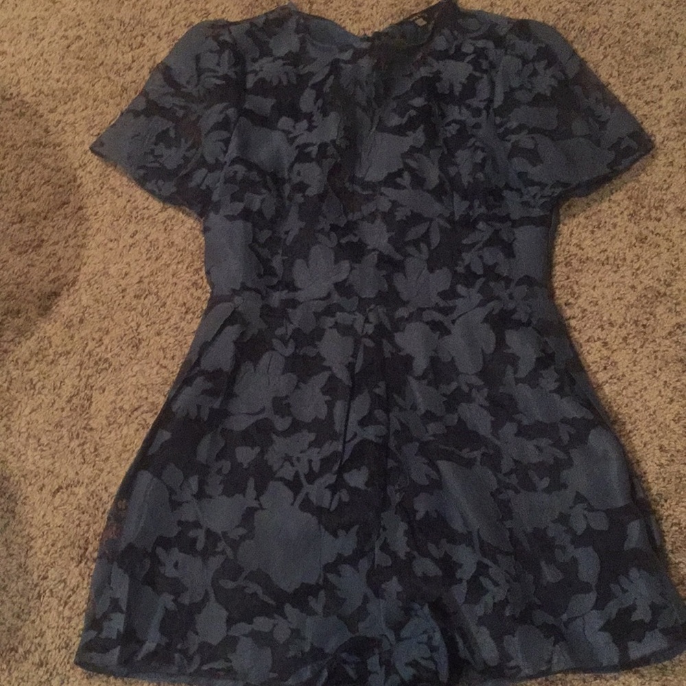 Navy blue romper